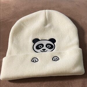 Woman or man or kids hat is  panda